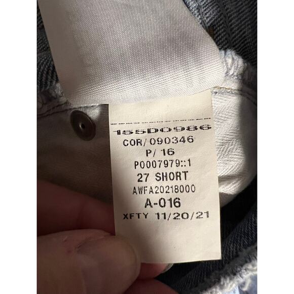 Abercrombie & Fitch The '90s Straight Ultra High Rise Cross Waist Jean SZ 27/4S - Picture 10 of 10